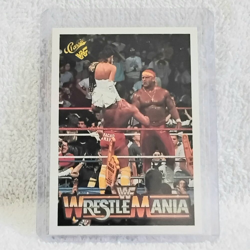 5/$20  Ex. 1990 Classic Hogan/Macho Man/Elizabeth WrestleMania IV WWF Card 33!!
